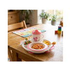 Infantbond Baby Feeding Set - BPA-Free Plate, Bowl, Sippy Cup, Fork & Spoon