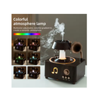 JB Impex Vintage Record Player Aroma Diffuser – USB Ultrasonic Humidifier with Ambient Light(14 Years+)
