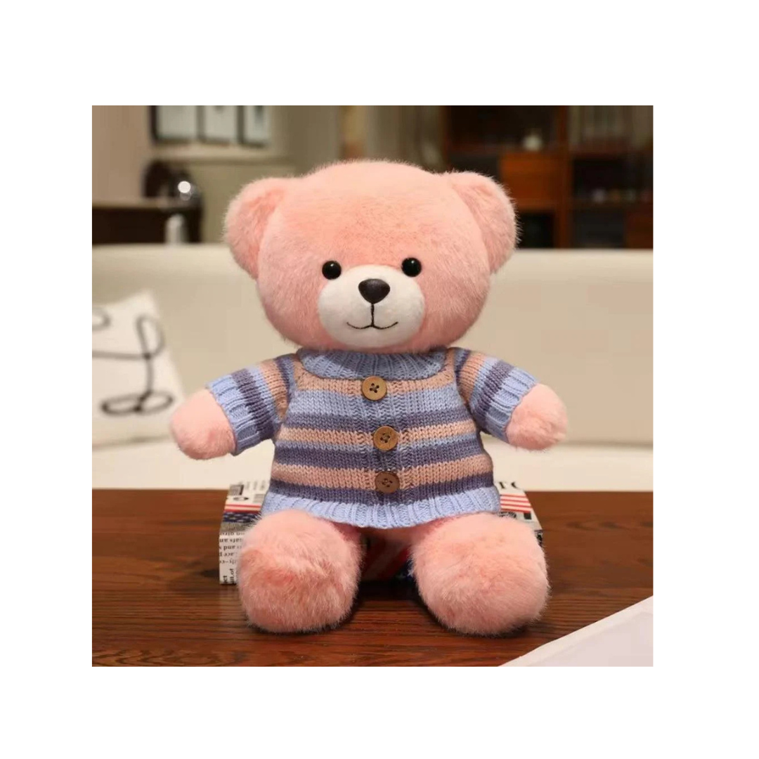 Teddy Bear Plush Soft Toy with Knitted Sweater