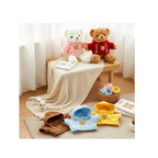 Plush Bear Hoodie Outfit for 14–18 Inch Teddy Bears