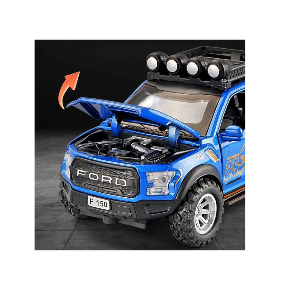 1:32 Die-Cast Off-Road Pickup Truck Toy – Blue