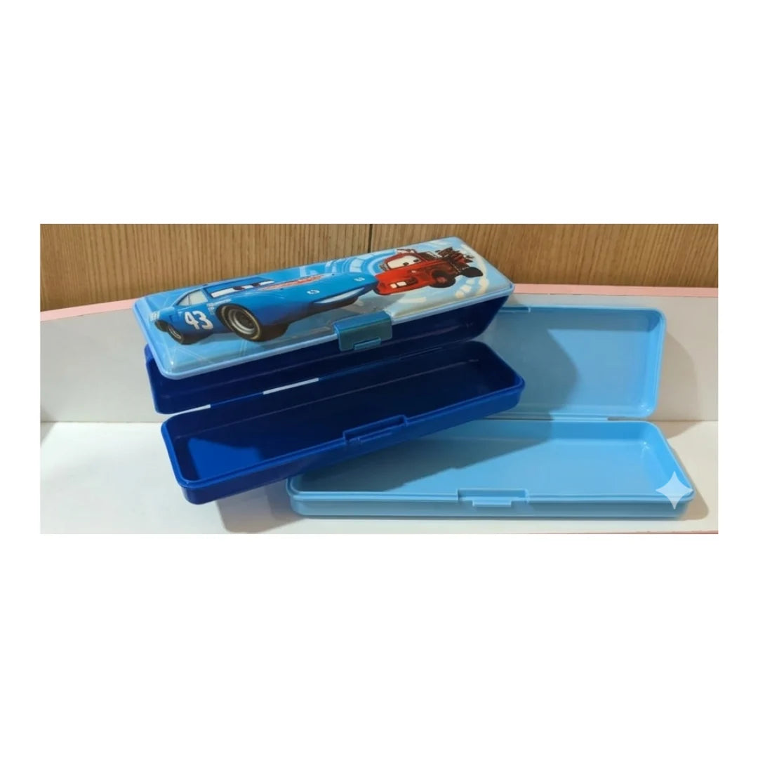 Cartoon Hard Case Storage Box - Multipurpose Pencil Case with Flip Lock