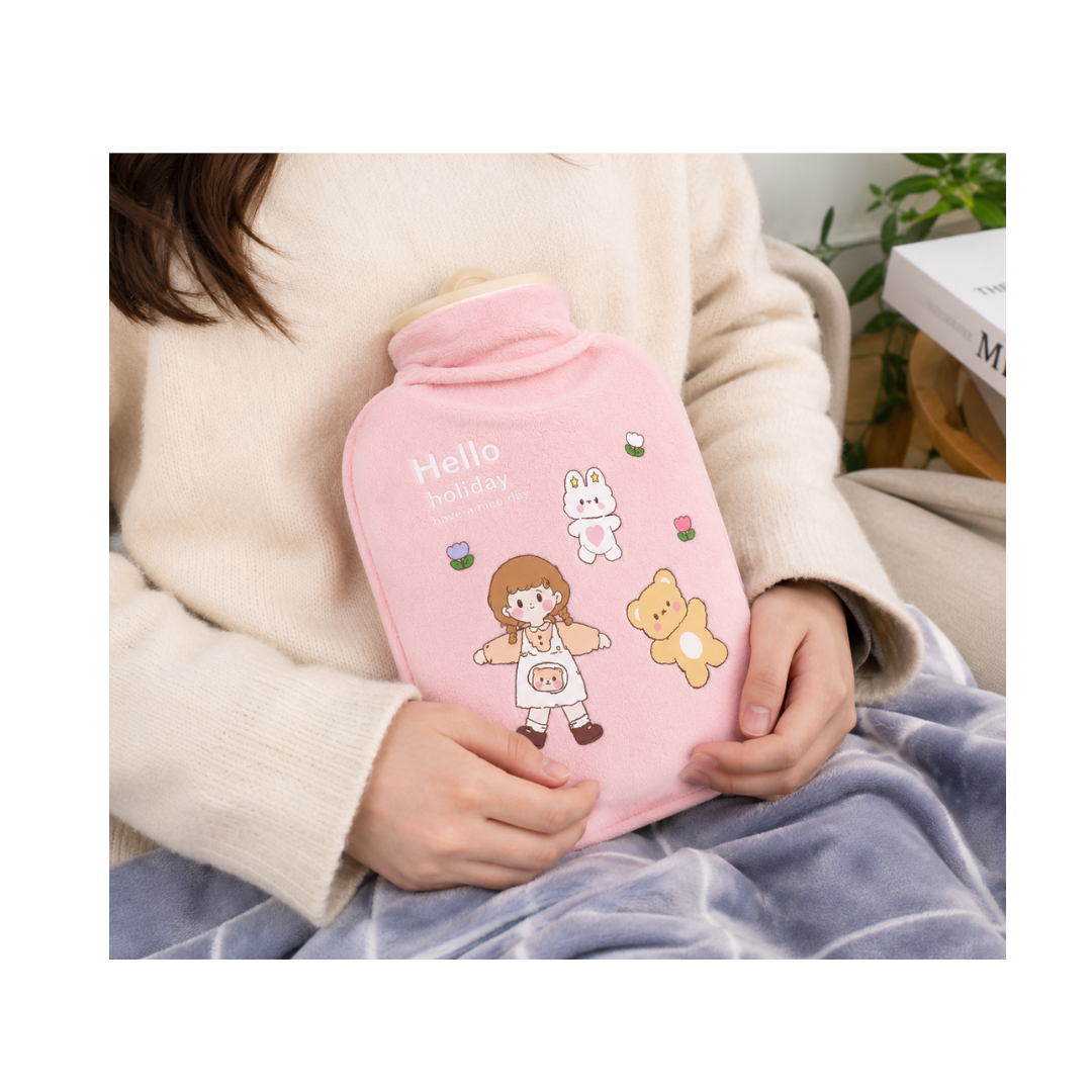 UB Collection Cute Hot Water Bag with Soft Plush Cover | Model 312-17