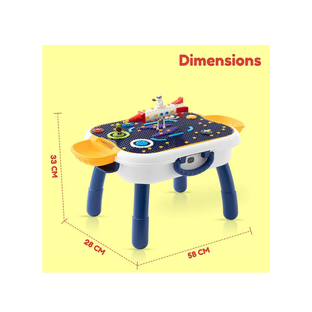 JB Impex Building Blocks Activity Table 13 Pieces for Kids Age 3+ Random Colour as per Availability