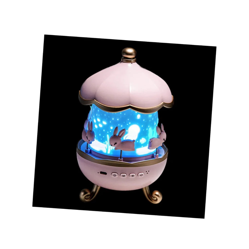 Galaxy Bunny 360° Star Projector Night Lamp · 6 Films · Rechargeable · Ages 1+