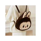 Labubu Big Head Plush Backpack - Cartoon School Bag for Kids