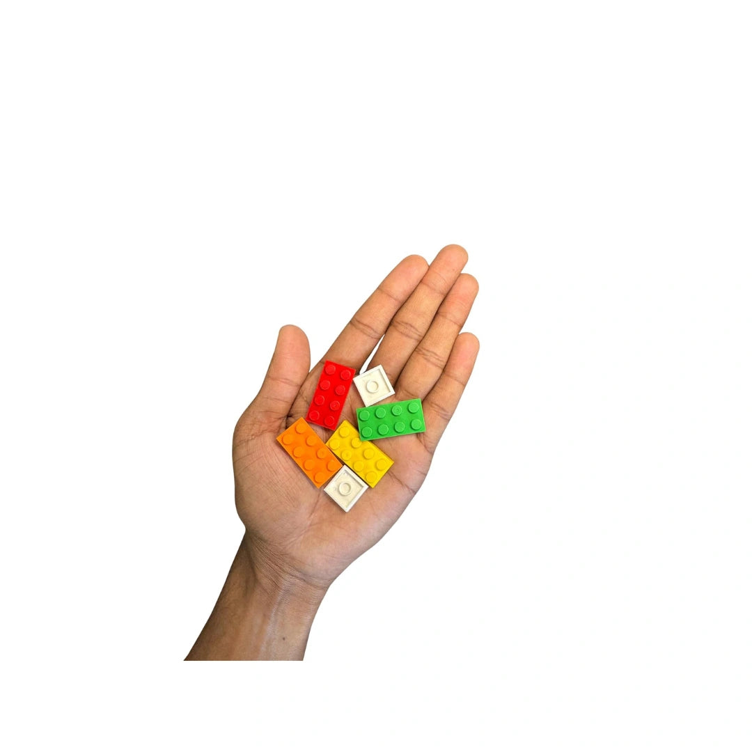 DIY Puzzle Ruler for Kids - Interlocking Building Block Measuring Scale