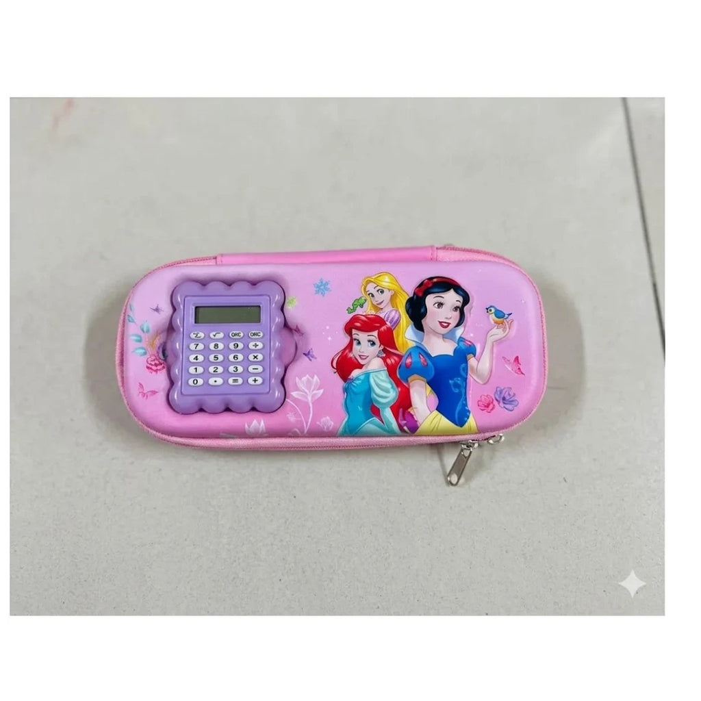 Princess & Unicorn Calculator Pencil Case - Mini Kawaii Jumbo Design