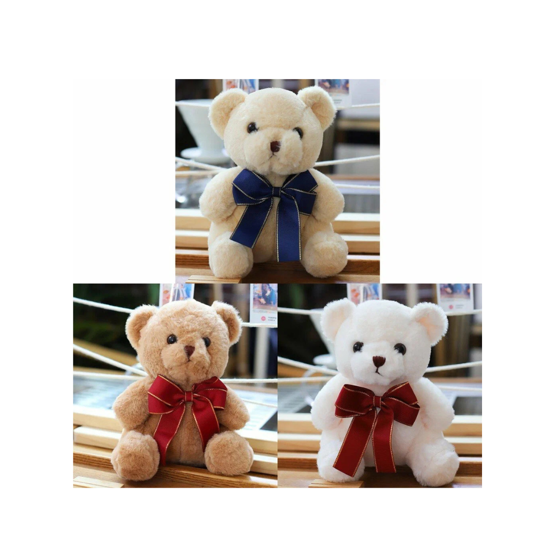 Premium Soft Teddy Bear Plush Toy with Decorative Ribbon Cute Stuffed Animal for Kids & Gifting