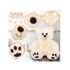 3-Pack Plush Teddy Bear Soft Stuffed Animals with Satin Bow for Kids & Gifts