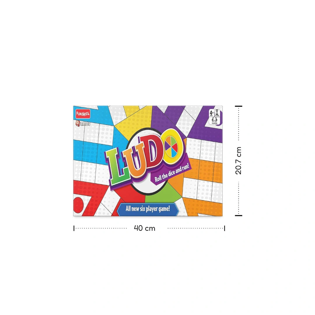 Funskool Ludo 2018 Game Set, Classic Family Board Game with Dice & Colorful Tokens (4 Years+)