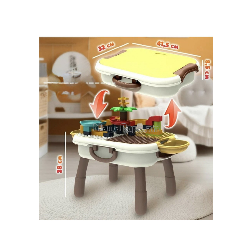 JB Impex Building Blocks Activity Table 11 Pieces for Kids (Age 3+ Years) (Random Colour as per Availability)