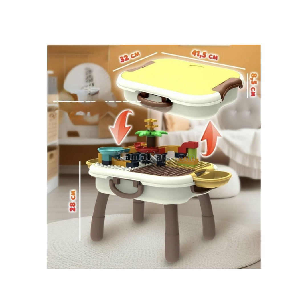 JB Impex Building Blocks Activity Table 11 Pieces for Kids (Age 3+ Years) (Random Colour as per Availability)