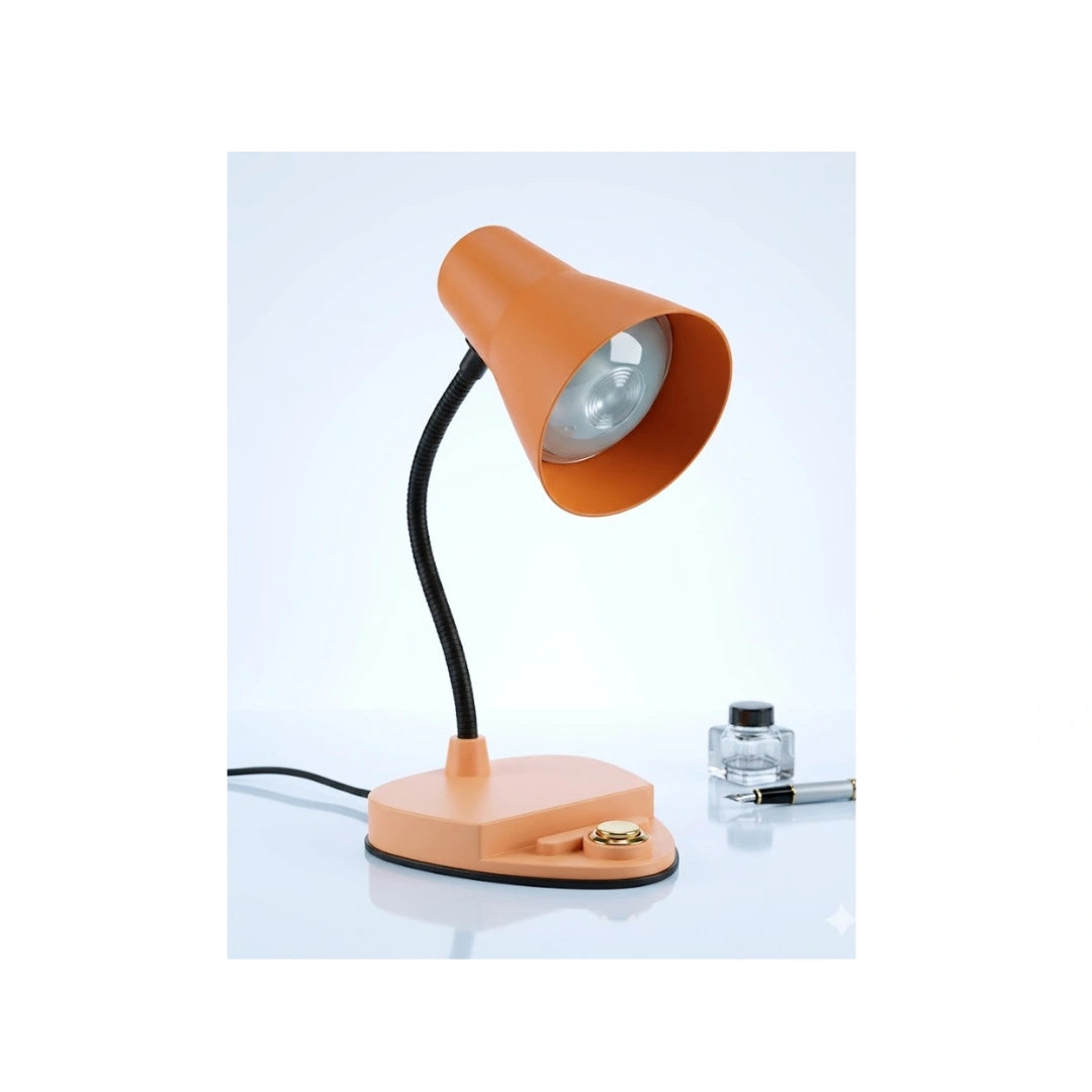 Flexible Gooseneck Study Lamp - Adjustable Metal Desk Light for Kids