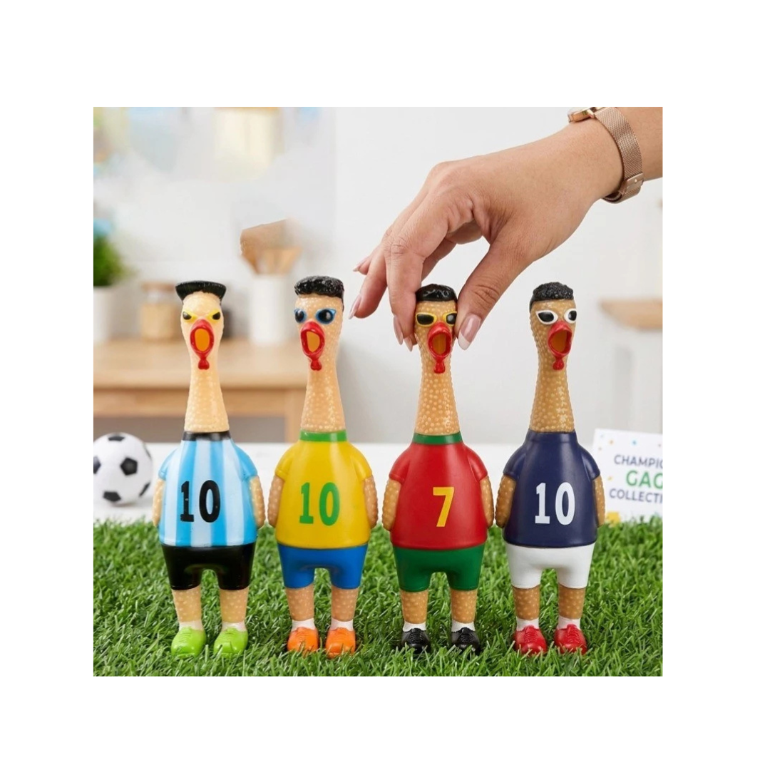 UB Collection Chuchu Footballers Squeeze Toy for Kids Age 3+ Random Design as per Availability