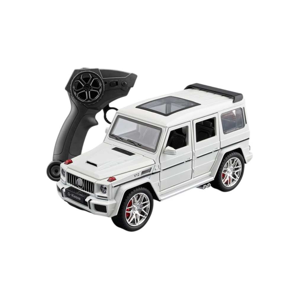 1:24 Scale Remote Control G63 Style Model Car with Smoke, Sound & Light, Zinc Alloy Pull Back Toy Car