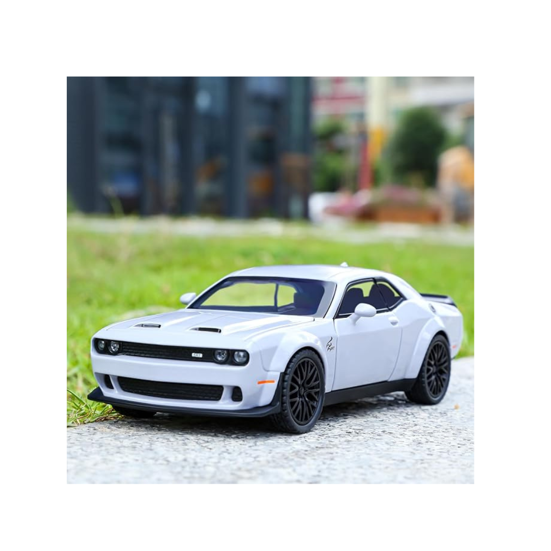 Toy rush Dodge Challenger SRT Hellcat Die-Cast Model Car (1:24 Scale) RANDOM COLOUR AS PER AVAILABILITY (3+ Years)
