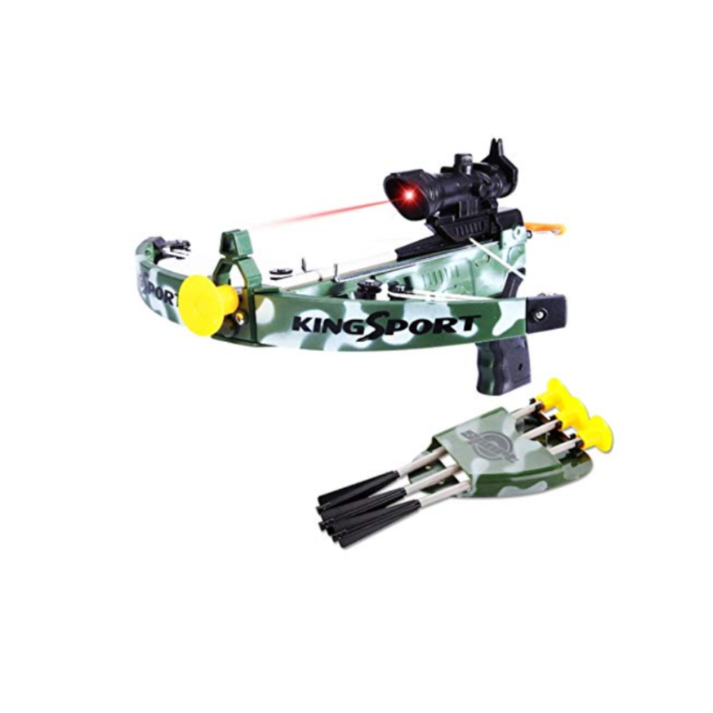 JB Impex Crossbow Target Shooting Set – Toy Archery Set with Target & Foam Suction Darts (6Years+)