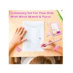Mini Trolley Suitcase Kids Stationery Set with Digital Watch & Wallet