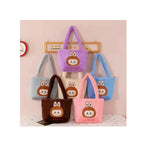 Labubu Plush Tote Bag - Fluffy Faux Fur Handbag for Kids & Teens