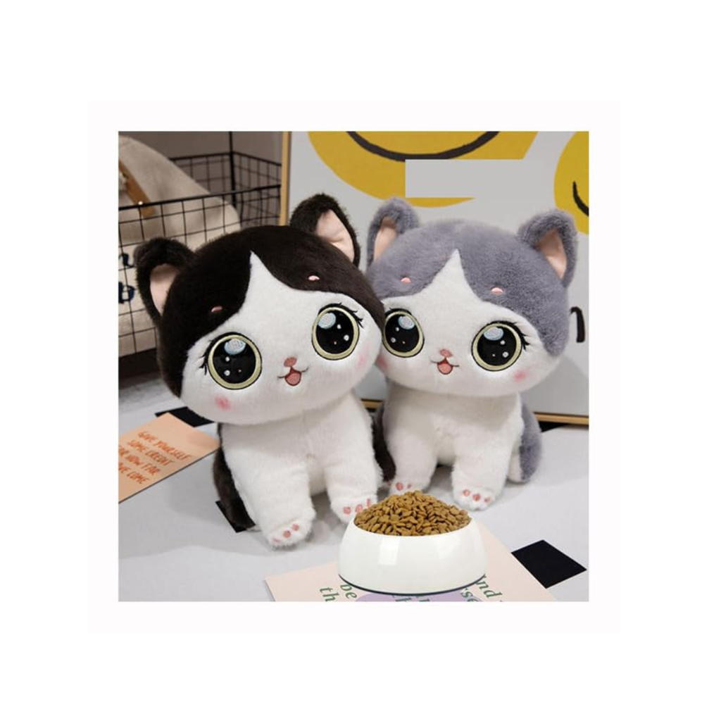 Rolex Cute Big-Eyed Sitting Kitten Plush Toy 3-14 Years