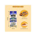 Alloy Die-Cast Sports Car Set with Pull Back Action (4 Pieces)