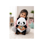 Rolex Cute Panda Plush Toy with Green Eyes & Pendant – Soft Stuffed Animal for Kids 3+ Years