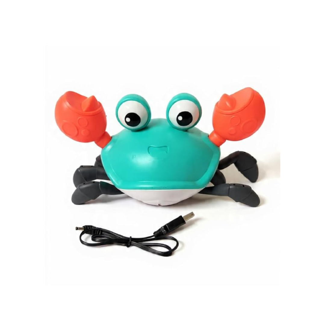 Toy Gallery Induction Electric Crawling Crab Toy with Light & Sound (3+ Years)