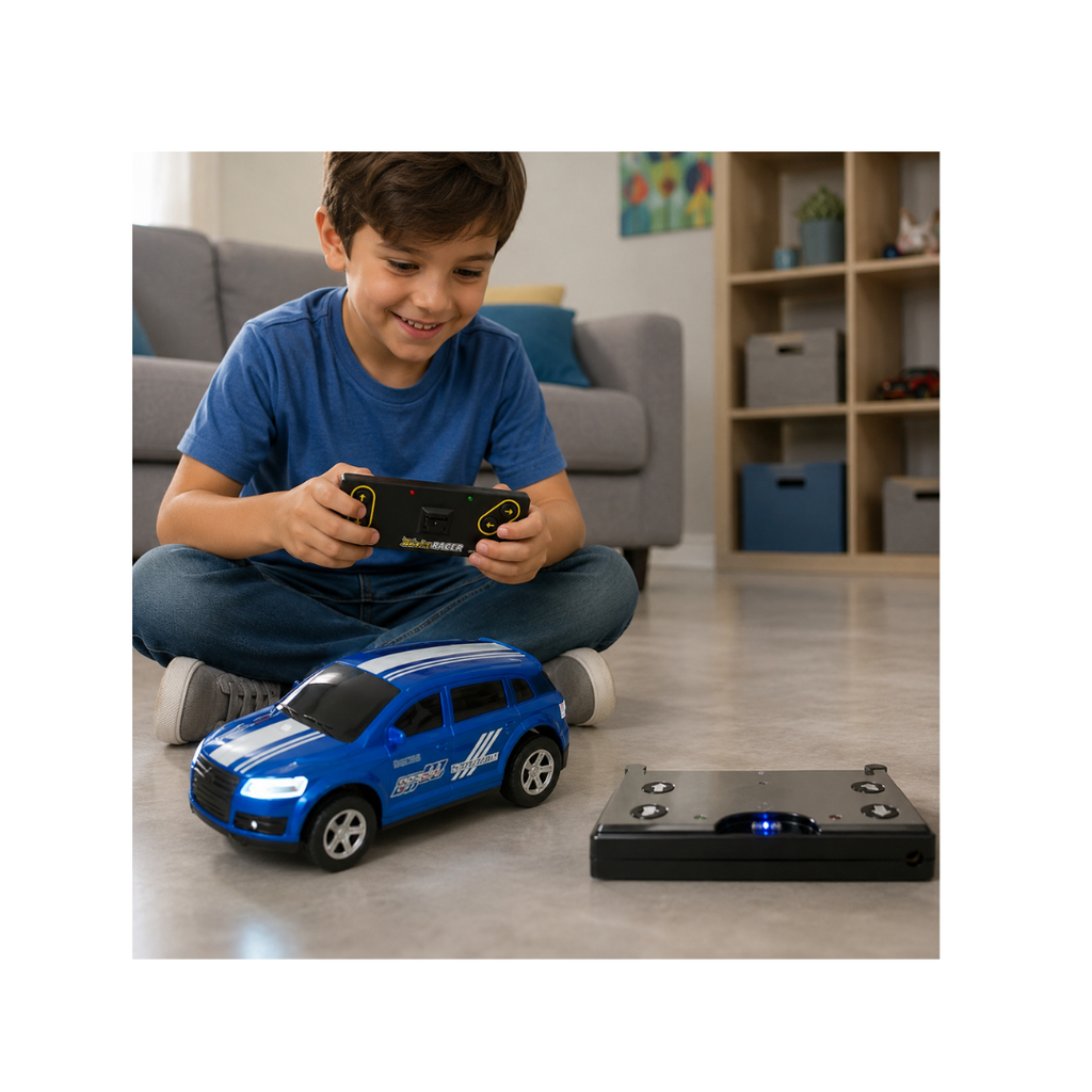 Mini R/C Racing Car – Pocket Remote Control SUV with LED Headlights