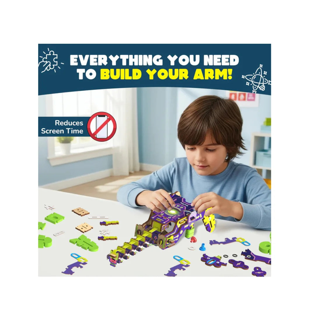 Smartivity DIY Robotic Arm · 103 Pieces · Ages 8–14 · Dual-Trigger STEM Build