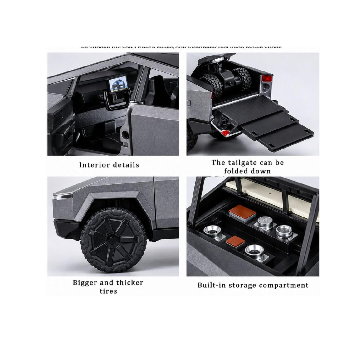 Toy Rush1:32 Die-Cast Off-Road Pickup Truck with ATV Toy Set (6+ Years)