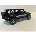 Die-Cast Jeep Wrangler Rubicon Toy Car with Lights, Sound & Openable Parts 1:22 Scale