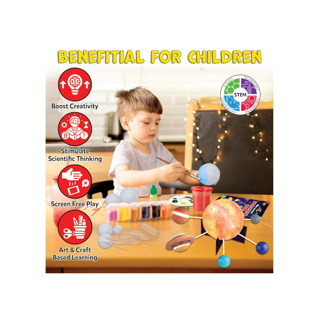 Little Berry Solar System Model Kit, DIY Space Learning & Art Craft Kit for School Projects and Home Learning (5 Years+)