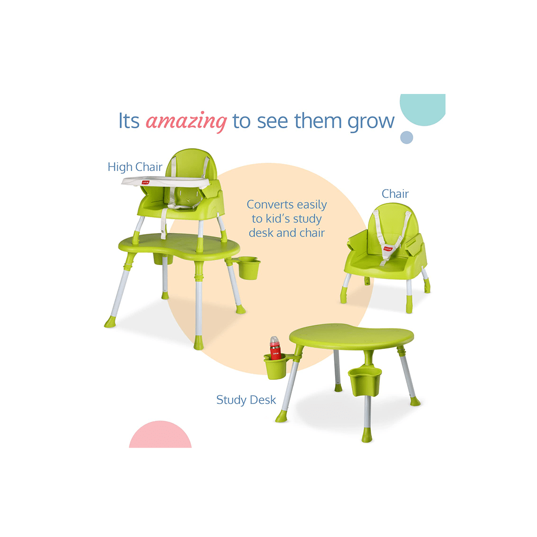 LuvLap Room Decors LuvLap 4 in 1 Convertible Baby High Chair For Kids