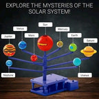 Solar System Rotating Planets Educational STEM Kit with Projection Function