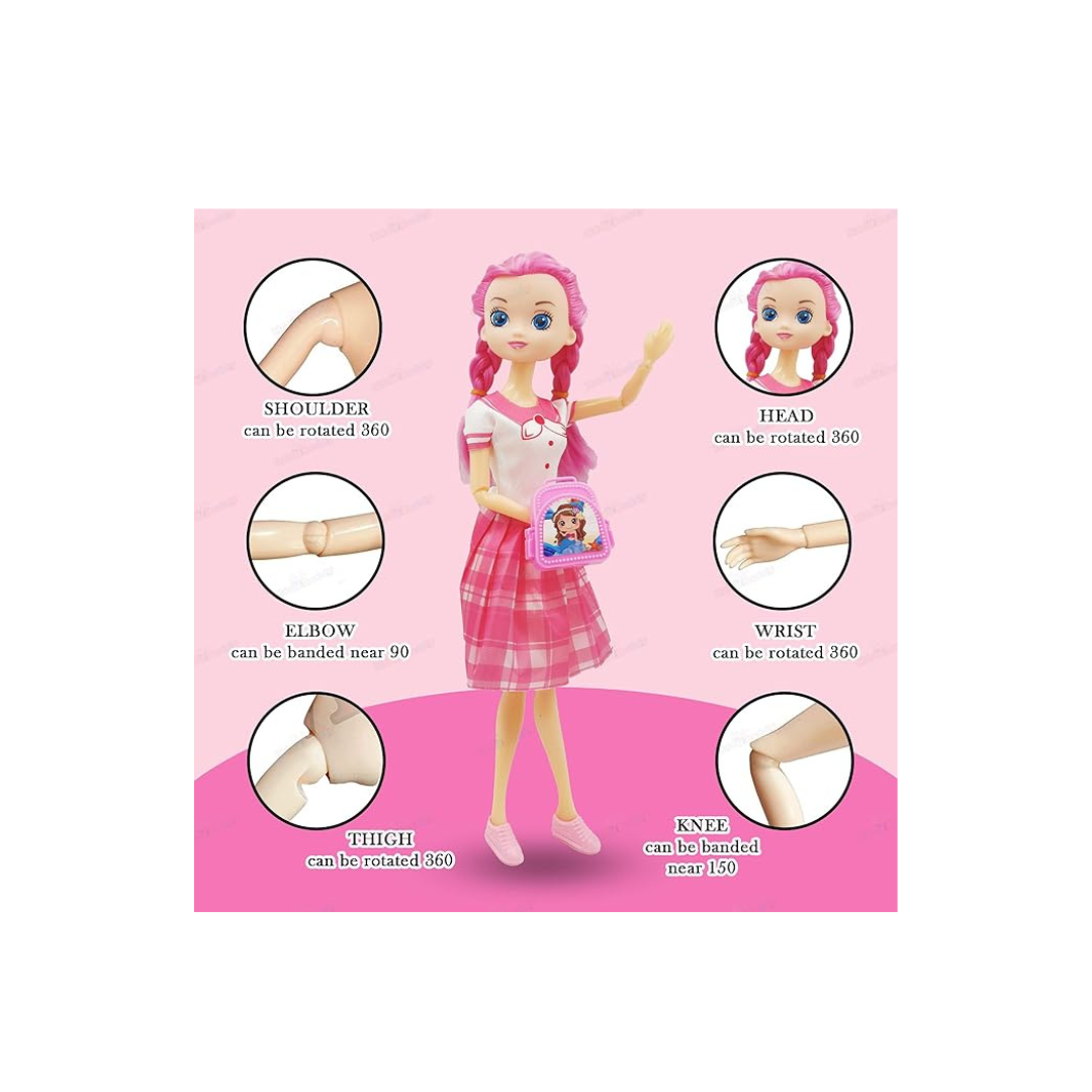 JUGU School Time Alia Doll Set with Accessories