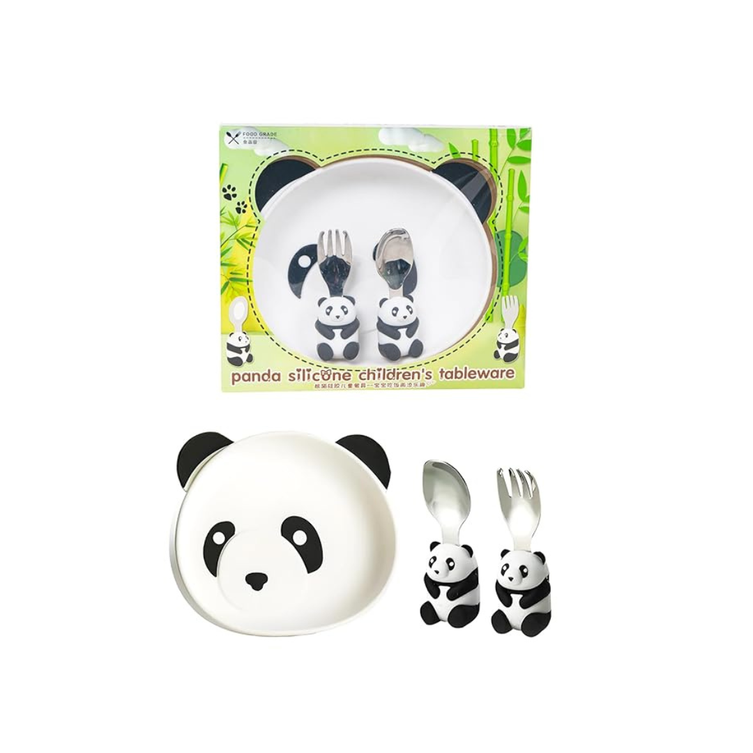 Ub Collection Panda Children's Tableware Set for Kids (3+ Years) Random Design as per Availability
