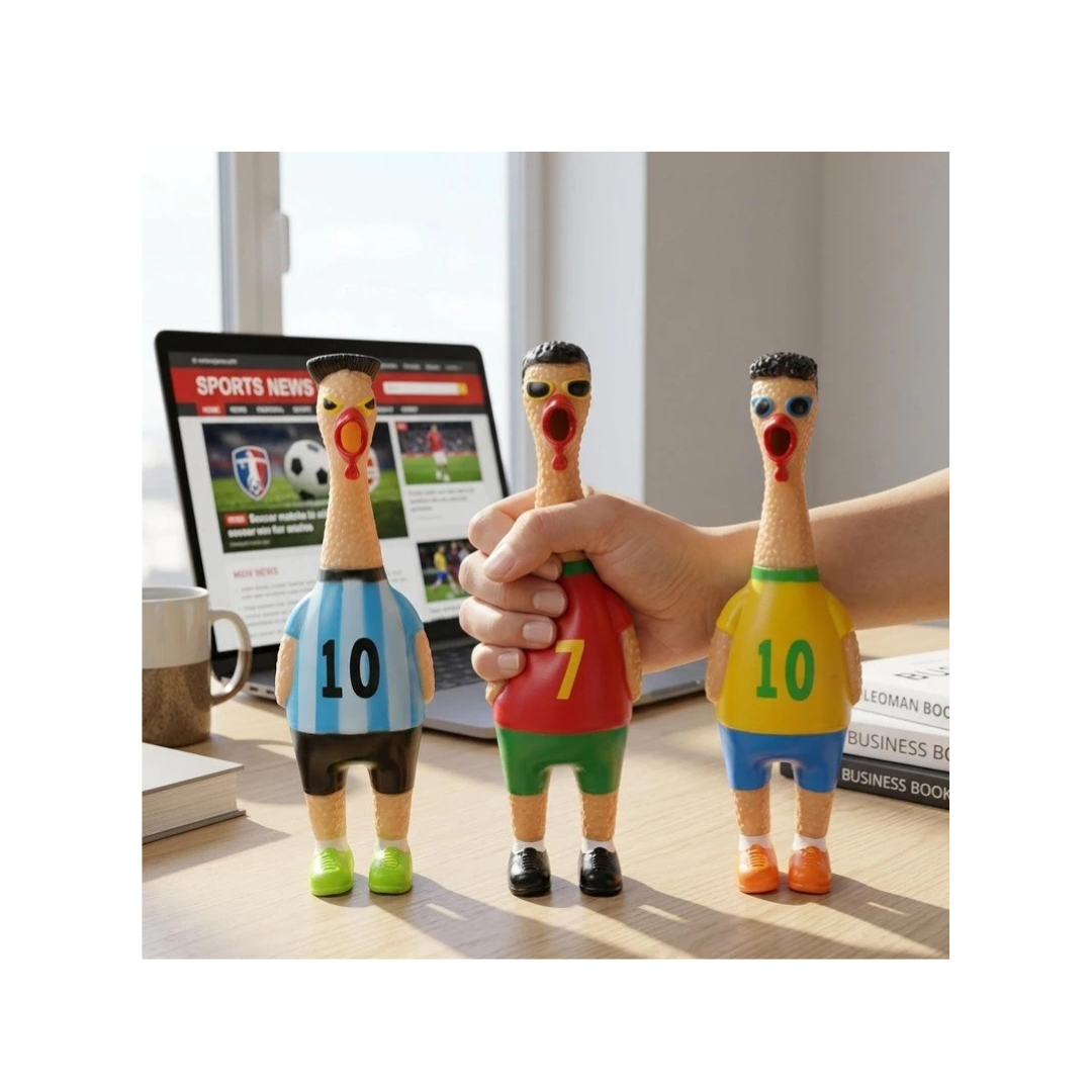 UB Collection Chuchu Footballers Squeeze Toy for Kids Age 3+ Random Design as per Availability