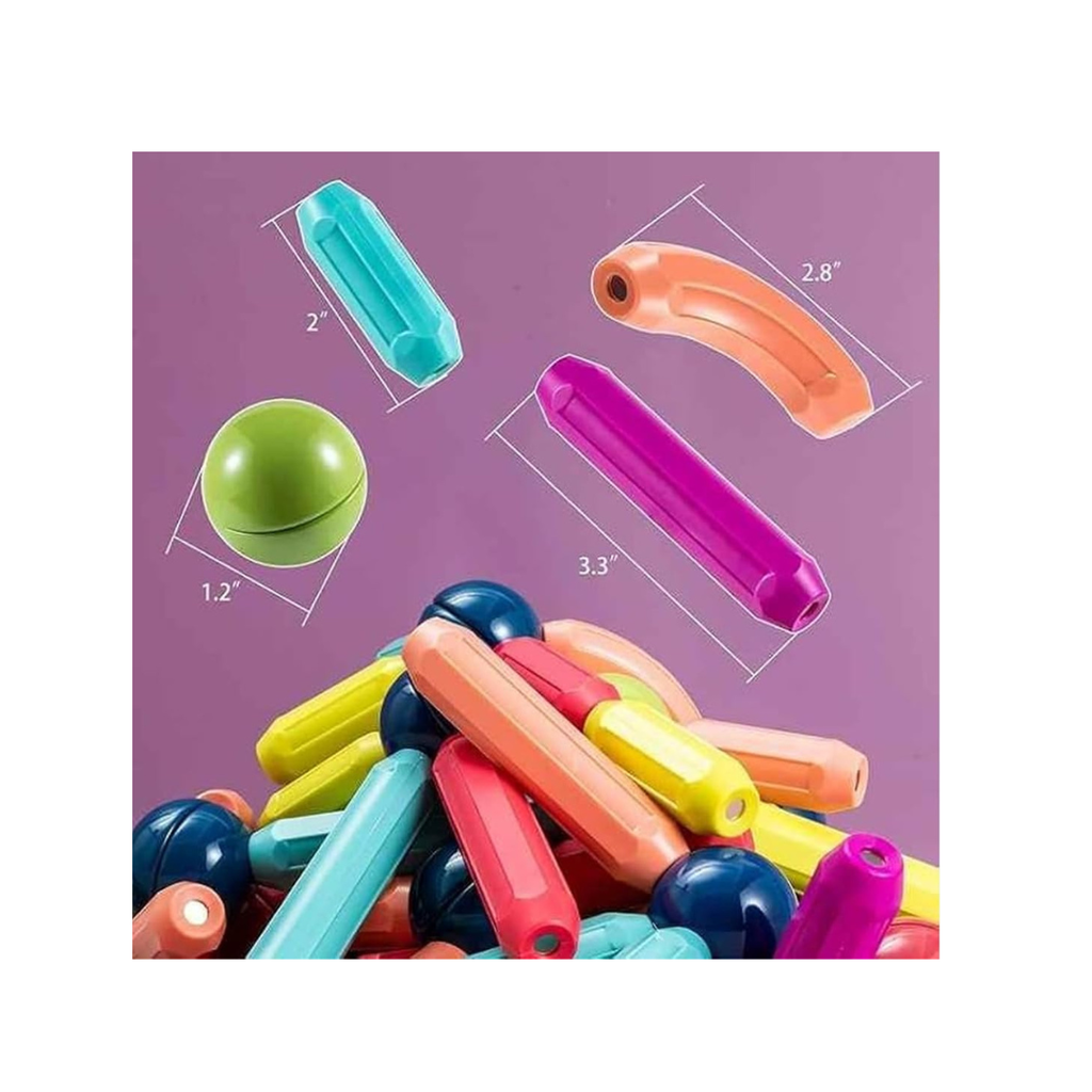 Magnetic Roundels Stick Building for Kids Toys for Girls Magneticc Toyss for Boys