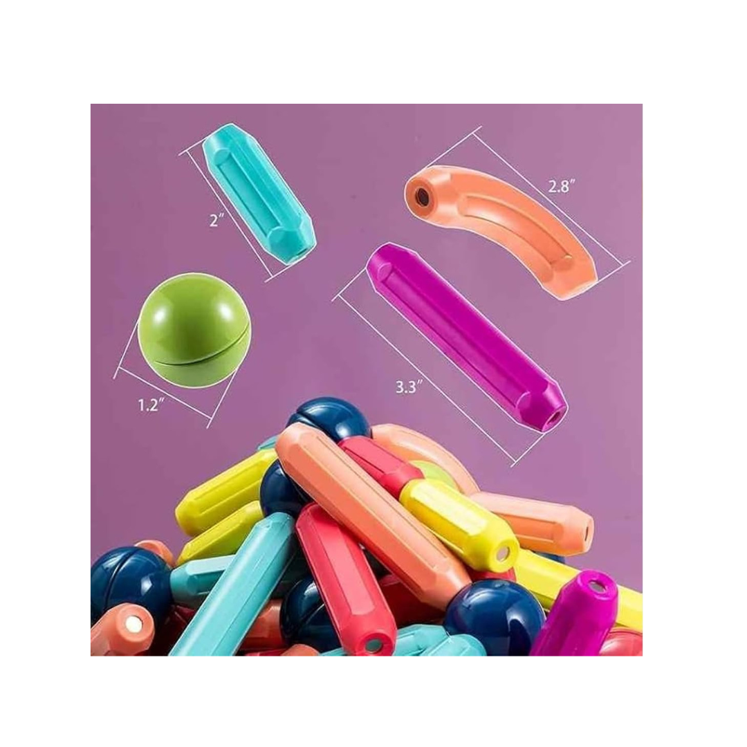 Magnetic Roundels Stick Building for Kids Toys for Girls Magneticc Toyss for Boys