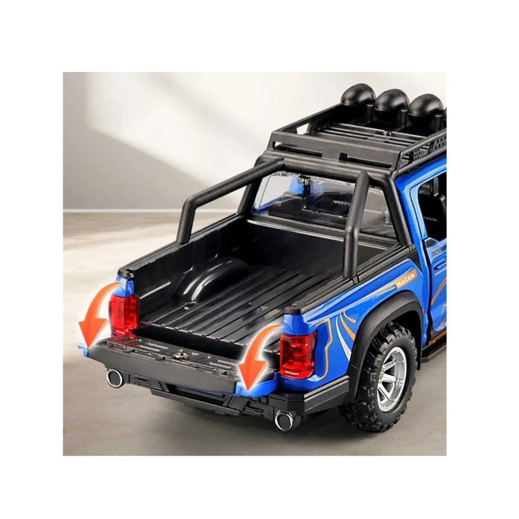 Toy Rush 1:32 Die-Cast Off-Road Pickup Truck Toy – Blue (3+ Years)