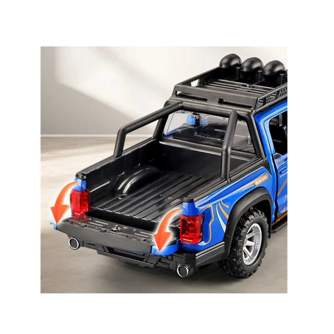 Toy Rush 1:32 Die-Cast Off-Road Pickup Truck Toy – Blue (3+ Years)
