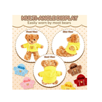 Plush Bear Hoodie Outfit for 14–18 Inch Teddy Bears