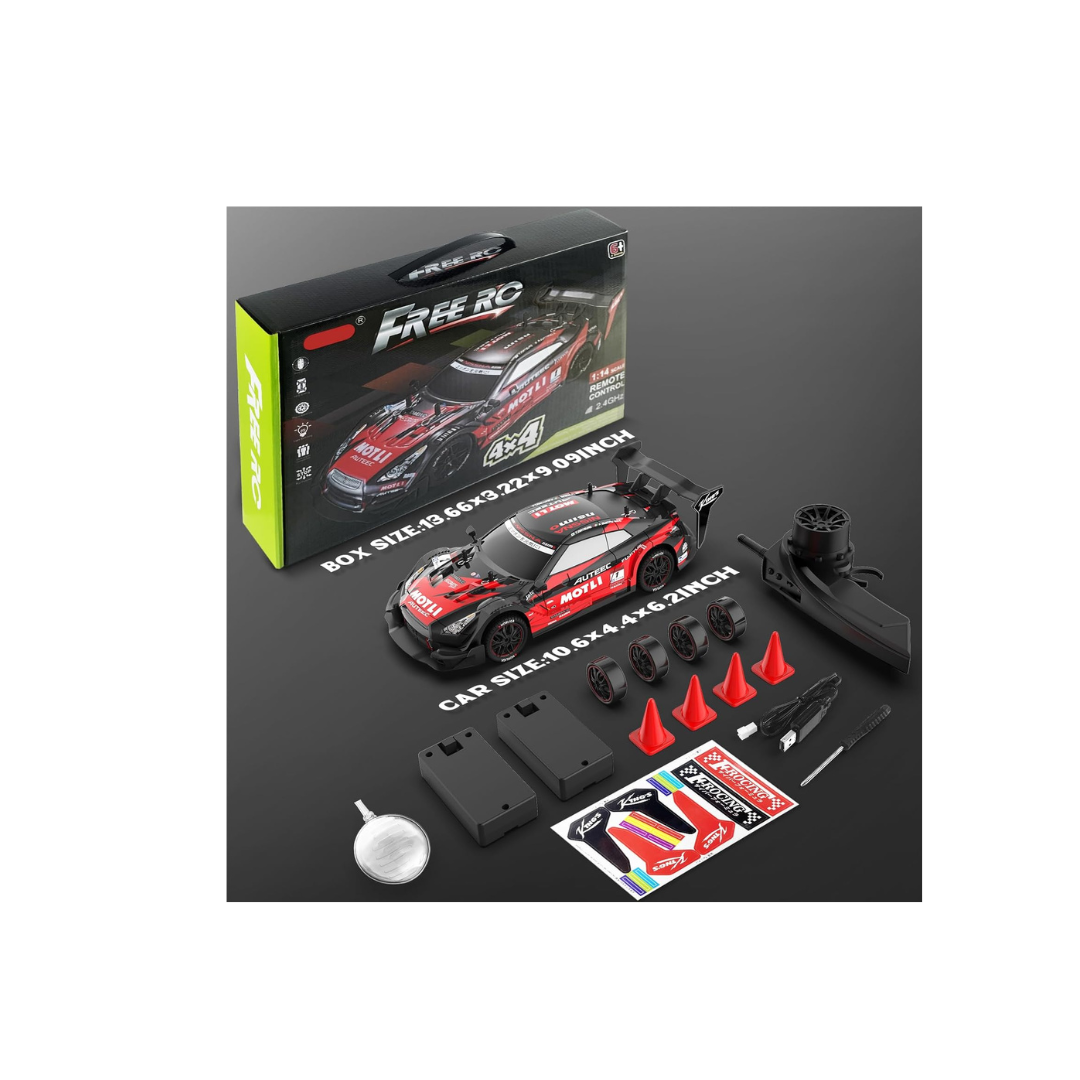 Toy Rush Scale RC Drift Car High-Speed 4WD Racing & Drifting Fun for Kids