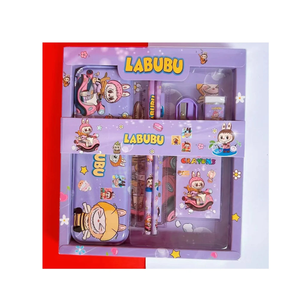 Kawaii Stationery Gift Set - Pencils, Eraser, Ruler & Fun Accessories