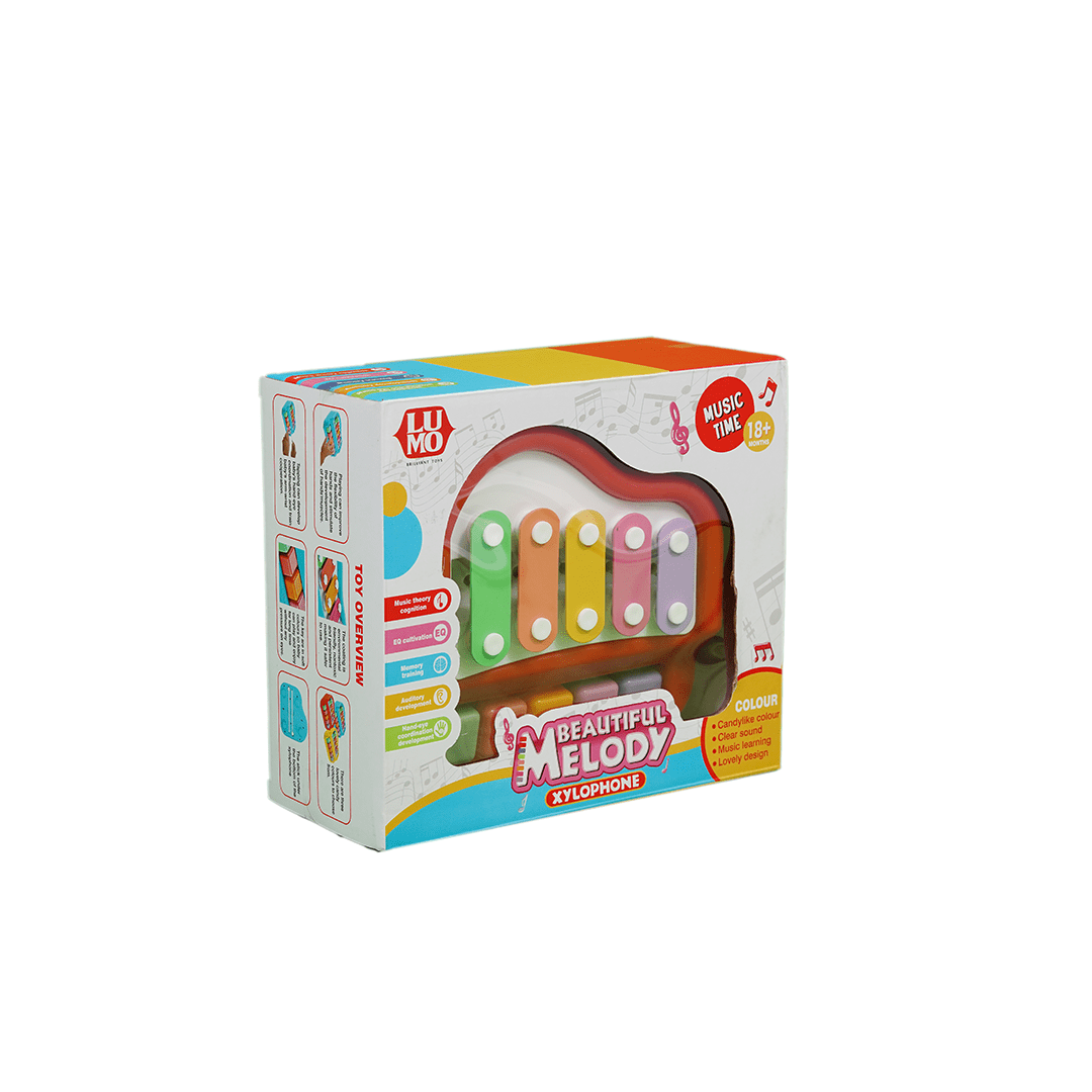 Baan Toys Toys Baan Toys Xylophone Cum Piano with 5 Multicolored Keys (18 Months+)