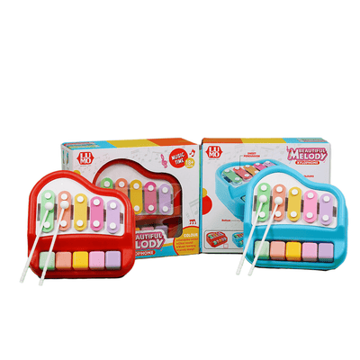 Baan Toys Toys Baan Toys Xylophone Cum Piano with 5 Multicolored Keys (18 Months+)