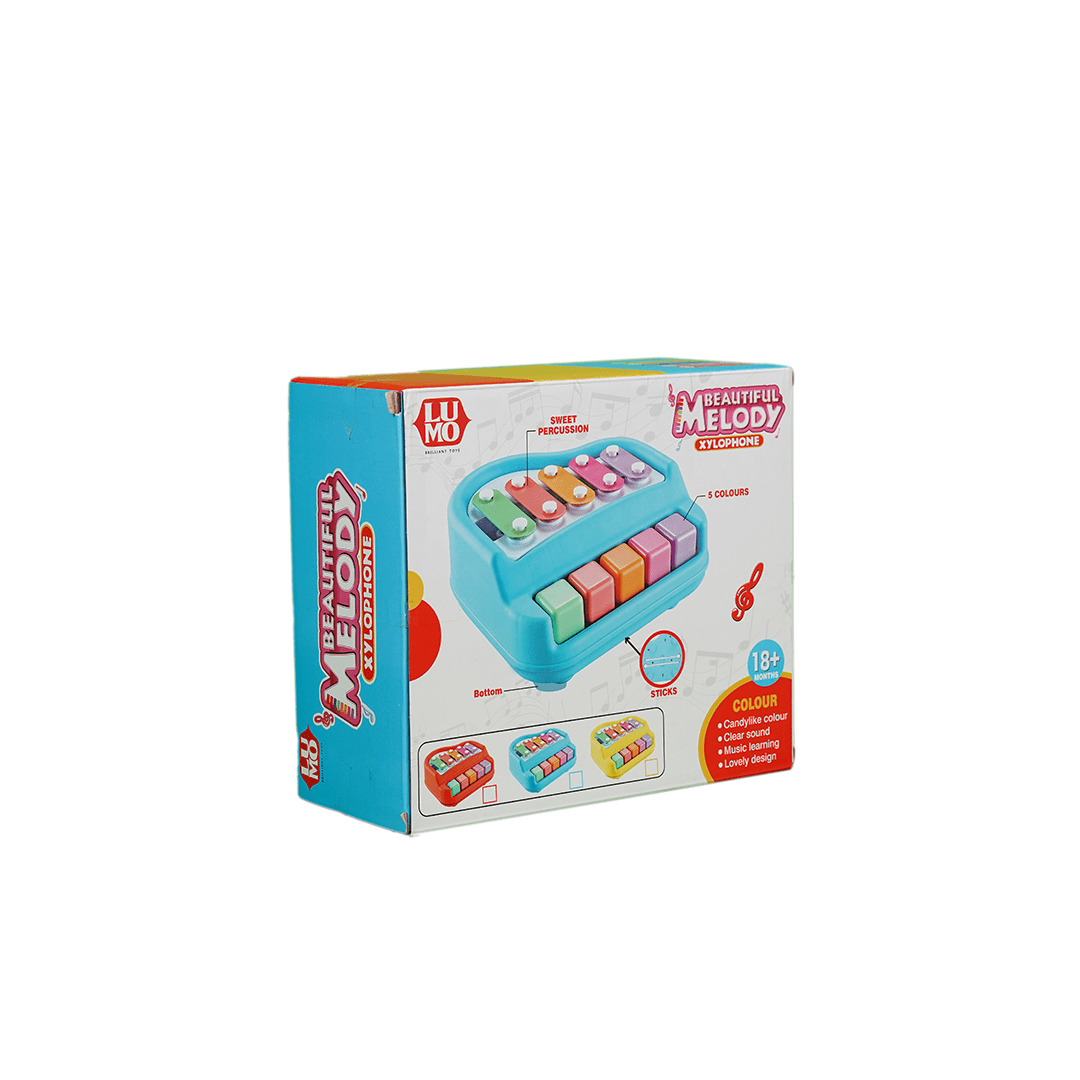 Baan Toys Toys Baan Toys Xylophone Cum Piano with 5 Multicolored Keys (18 Months+)