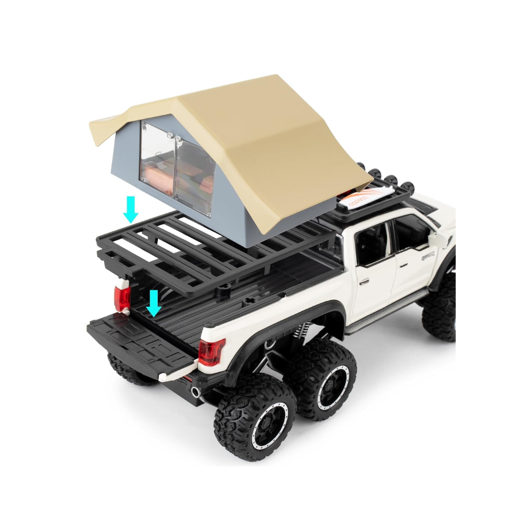 6-Channel Die-Cast Construction Dump Truck Toy Set with Accessories (1:27 Scale)