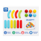 Light Magnetic Sticks Blocks (36 PCS) STEM Educational Building Set